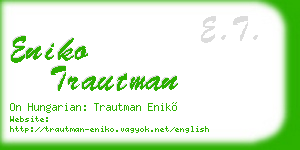 eniko trautman business card